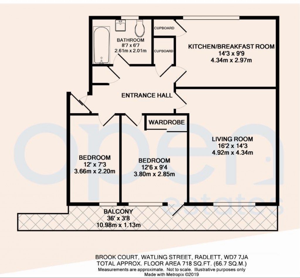 Floorplans For Watling Street, Radlett