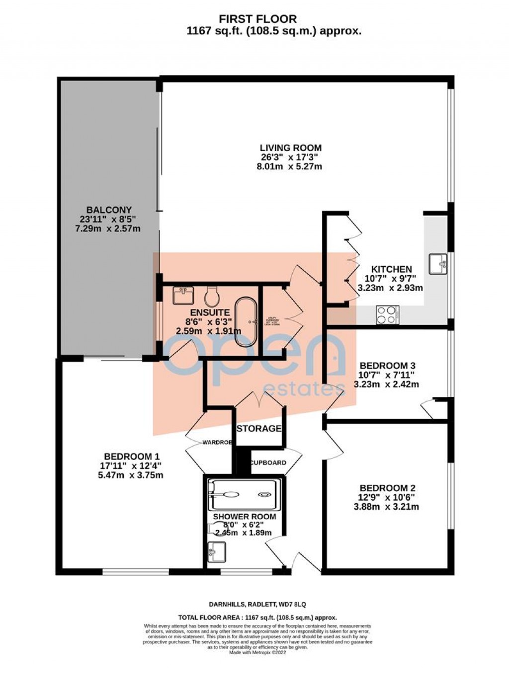Floorplans For Darnhills, Radlett