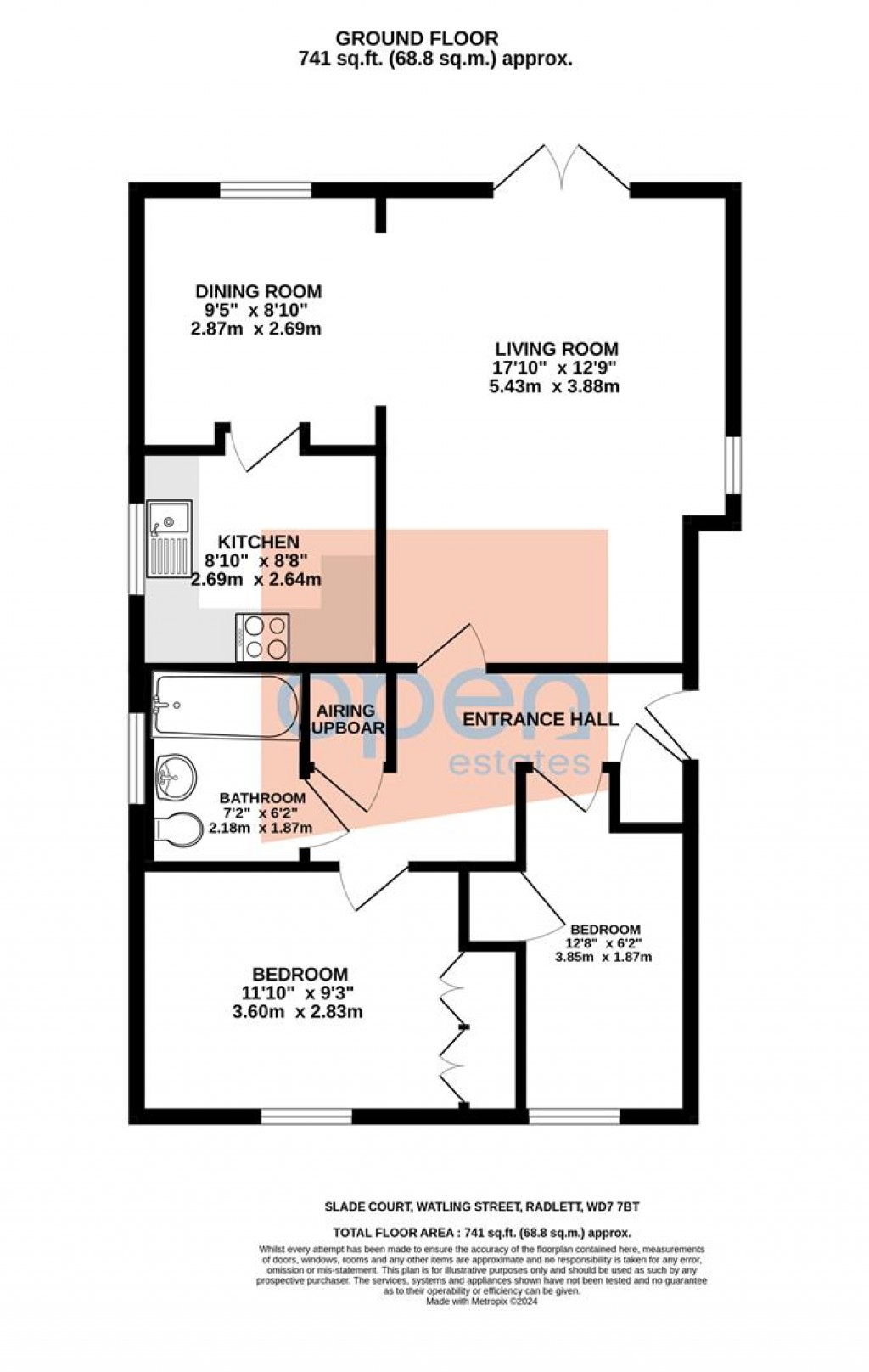 Floorplans For Watling Street, Radlett